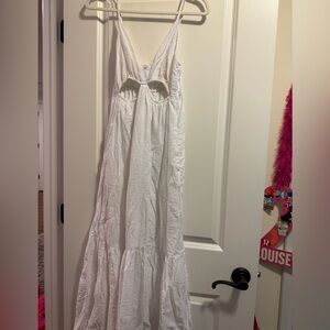 Abercrombie & Fitch white maxi dress